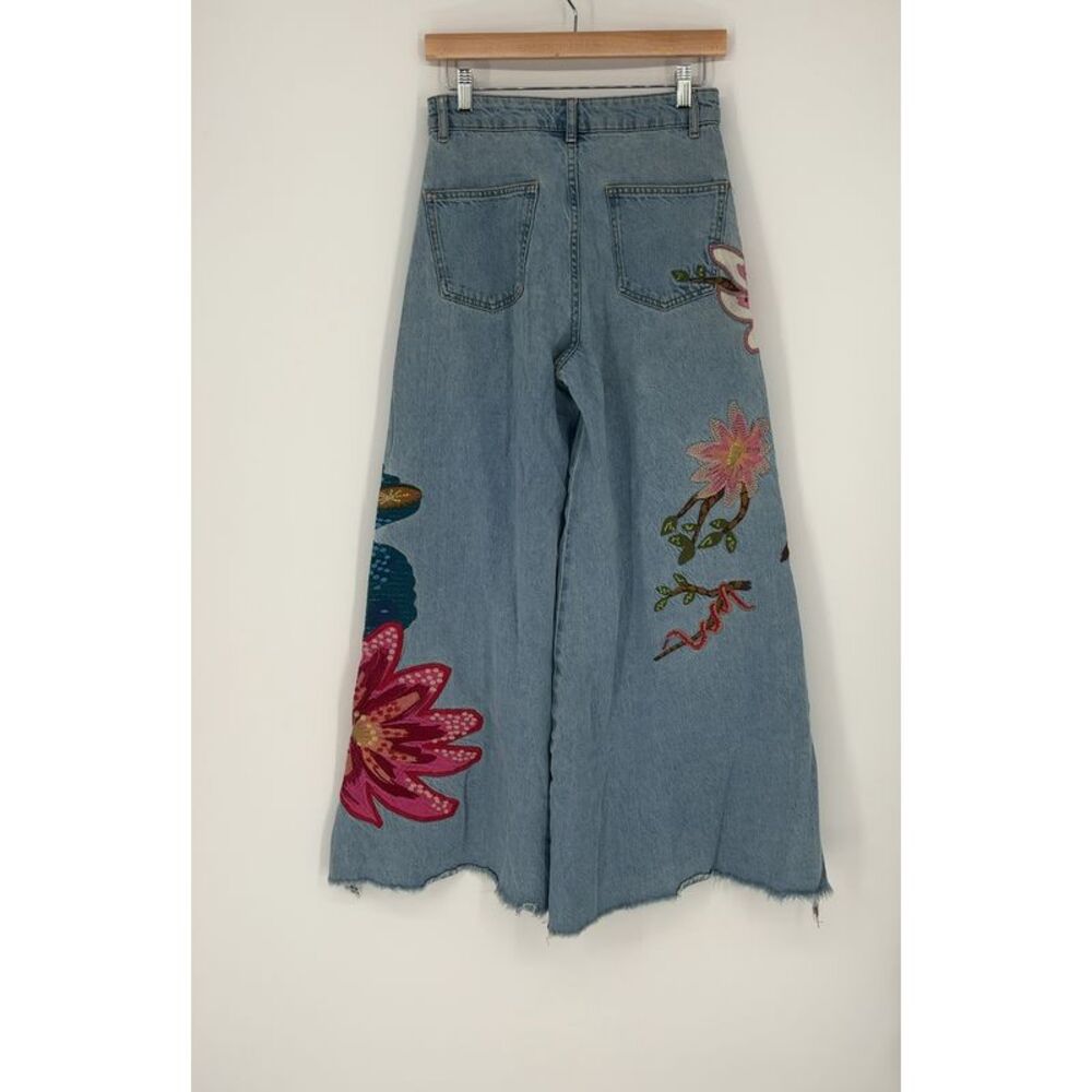 FARM Rio Wide-Leg Embroidered Jeans - Picture 2 of 3